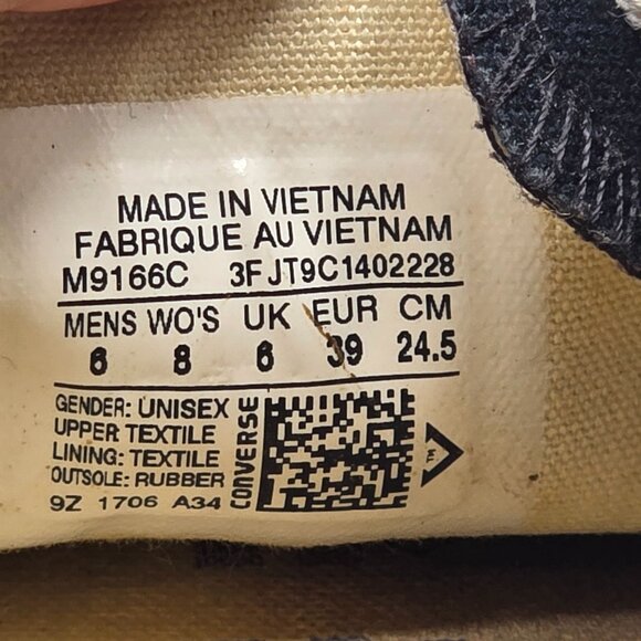 Converse Chuck Taylor All Star Womens Size 8 Black Low Top Shoes Casual Walking - Picture 6 of 13